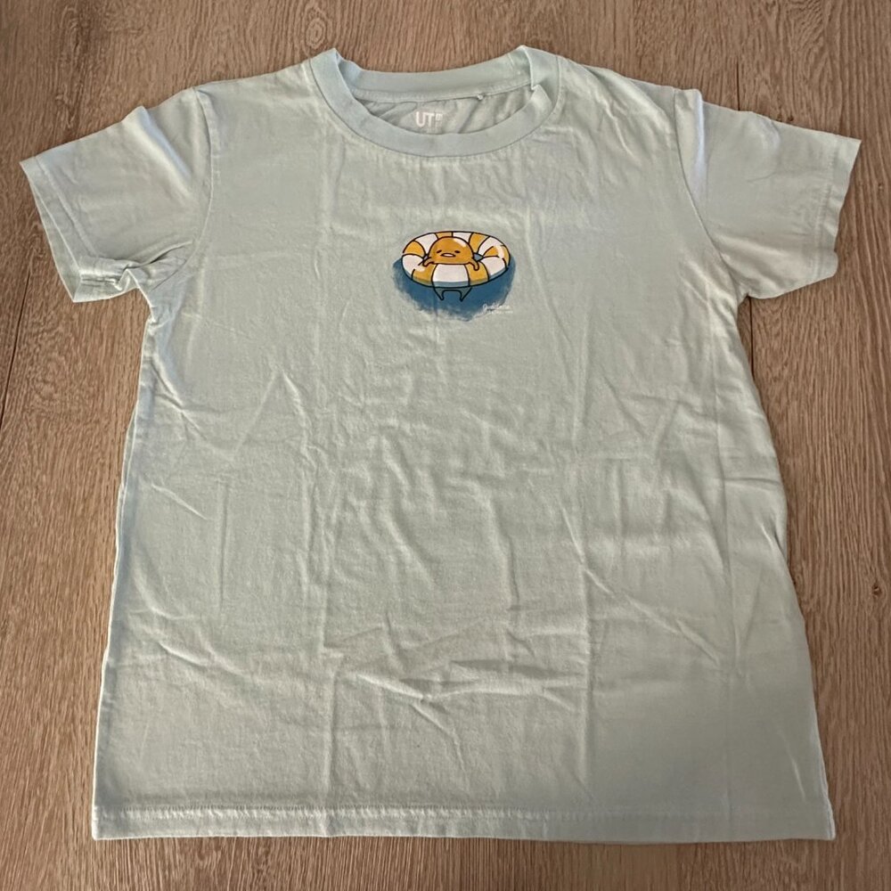UniQlo Gudetama The Lazy Egg Funny Pool Float Tee - Size XS
